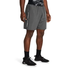 Under Armour UA TECH WOVEN WORDMARK SHORT grau/wei