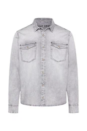 Jeanshemd mit Kentkragen