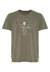 Chiemsee Print-Shirt T-Shirt mit Label-Symbol (1) Dunkelgrün/Grün