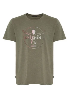 Chiemsee Print-Shirt T-Shirt mit Label-Symbol (1) Dunkelgrün/Grün