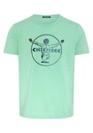 Chiemsee Print-Shirt T-Shirt mit Label-Symbol (1) Türkis/Grün/Hellgrün