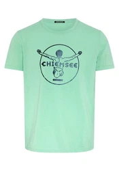 Chiemsee Print-Shirt T-Shirt mit Label-Symbol (1) Türkis/Grün/Hellgrün
