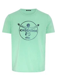 Print-Shirt T-Shirt mit gedrucktem Label-Symbol 1