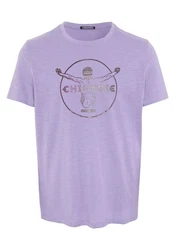 Chiemsee Print-Shirt T-Shirt mit Label-Symbol (1) Lila