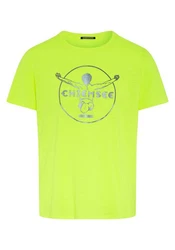 Chiemsee Print-Shirt T-Shirt mit Label-Symbol (1) Neonfarben/Grün/Gelb
