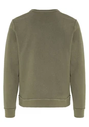 Chiemsee Sweatshirt Basic-Look mit Logo-Motiv Dunkelgrün