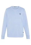 Chiemsee Sweatshirt Basic-Look mit Logo-Motiv Blau/Hellblau