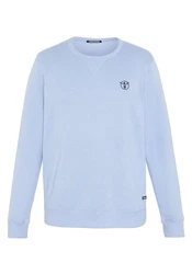 Chiemsee Sweatshirt Basic-Look mit Logo-Motiv Blau/Hellblau