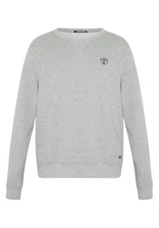 Chiemsee Sweatshirt Basic-Look mit Logo-Motiv Grau