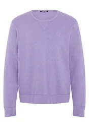 Chiemsee Sweatshirt Basic-Look mit Logo-Motiv Lila