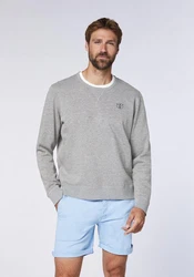 Chiemsee Sweatshirt Basic-Look mit Logo-Motiv 