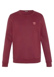 Chiemsee Sweatshirt Basic-Look mit Logo-Motiv Bordeaux/Dunkelrot/Rot