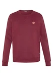 Chiemsee Sweatshirt Basic-Look mit Logo-Motiv Bordeaux/Dunkelrot/Rot