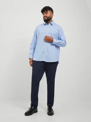 Jack & Jones Chinohose JPSTMARCO JJCOOPER NOOS PLS Dunkelblau/Blau