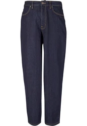 URBAN CLASSICS Herren 90s Jeans Dunkelblau/Blau/Lila
