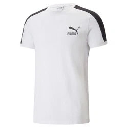 PUMA T-Shirt T7 ICONIC Grau/Weiß