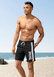Lonsdale Shorts TAMESIDE Schwarz/Braun/Gelb/Dunkelgrau