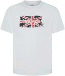 Pepe Jeans T-Shirt CLAG mit Logo-Print Rot/Hellblau/Creme/Dunkelgrün/Weiß/Grau