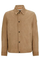 Lederjacke Jomister mit Druckknopfleiste