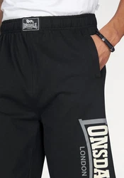 Lonsdale Herren Shorts Logo Jam Schwarz/Dunkelgrau/Grün/Grau
