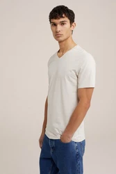 WE Fashion T-Shirt Weiß/Khaki