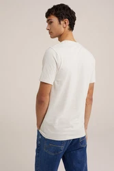 WE Fashion T-Shirt Weiß/Khaki