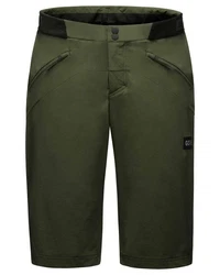 GORE Wear Fahrradhose Herren Radshorts FERNFLOW Regular Fit Dunkelgrün/Khaki/Grün