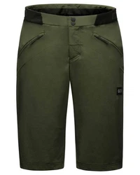 GORE Wear Fahrradhose Herren Radshorts FERNFLOW Regular Fit Dunkelgrün/Khaki/Grün