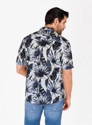 Key Largo Kurzarmhemd MSH INSTINCT Blau/Beige/Braun/Hellblau