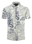 Key Largo Kurzarmhemd MSH RESORT  Blau/Dunkelblau