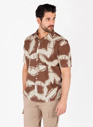 Key Largo Kurzarmhemd MSH SPARX Braun/Beige
