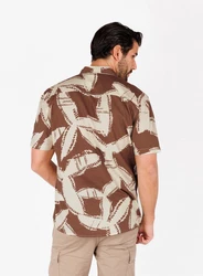 Key Largo Kurzarmhemd MSH SPARX Braun/Beige