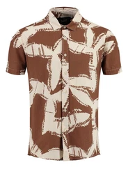 Key Largo Kurzarmhemd MSH SPARX Braun/Beige