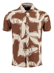 Key Largo Kurzarmhemd MSH SPARX Braun/Beige