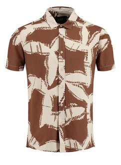 Key Largo Kurzarmhemd MSH SPARX Braun/Beige