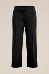 WE Fashion Anzughose Schwarz/Khaki