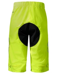 VAUDE Funktionshose Men's Moab Rain Shorts Grün/Gelb/Neonfarben