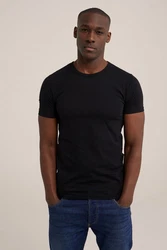 WE Fashion T-Shirt Schwarz/Dunkelblau