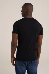 WE Fashion T-Shirt Schwarz/Dunkelblau