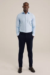 WE Fashion Businesshemd Hellblau/Blau