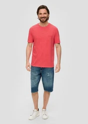 s.Oliver T-Shirt Jerseyshirt Rundhals Kurzarm im 2er Pack Rot/Orange
