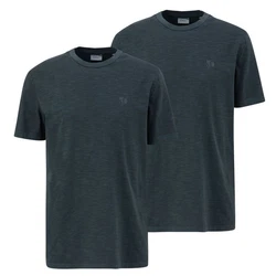 s.Oliver T-Shirt Jerseyshirt Rundhals Kurzarm im 2er Pack Dunkelblau/Grau/Dunkelgrau