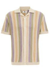 WE Fashion Poloshirt Mischfarben/Creme/Gelb/Braun/Beige