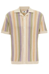 WE Fashion Poloshirt Mischfarben/Creme/Gelb/Braun/Beige