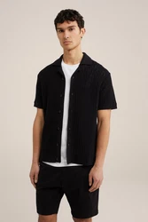 WE Fashion Poloshirt Schwarz