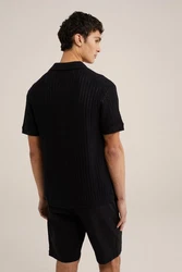 WE Fashion Poloshirt Schwarz