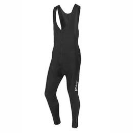 Bikerhose Herren Winter Fahrradhose lang mit Trgern Black Winter Bib Spritzwasserschutz, Reflexelemente, 8 Std. Radmarathon Sitzpolster