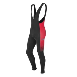 Bikerhose Winterradhose Herren mit langem Bein, wrmend Red Winter BIB 8 Std. Radmarathon Sitzpolster, hoch geschnittener Leib