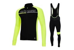 Airtracks Pro Team Fahrradhose Radtrikot Set Neonfarben/Grün/Gelb