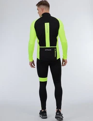 Airtracks Pro Team Fahrradhose Radtrikot Set Neonfarben/Grün/Gelb